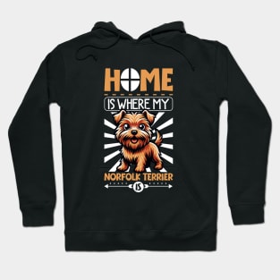 Home is with my Norfolk Terrier Hoodie